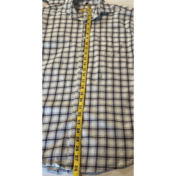 Vintage Abercrombie & Fitch Shirt Boys XL White Red Plaid Long Sleeve Rare Tag - Picture 9 of 11